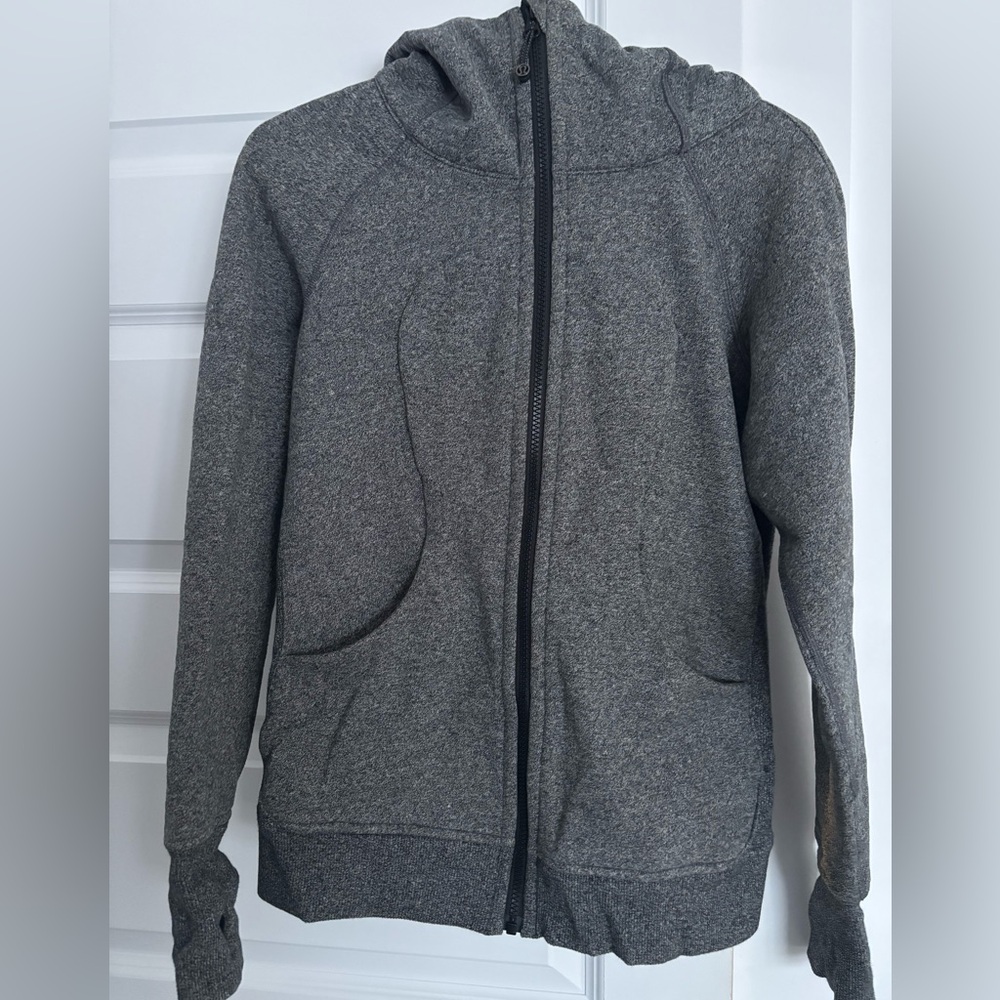 Lululemon Scuba Full-zip Charcoal Gray Hoodie